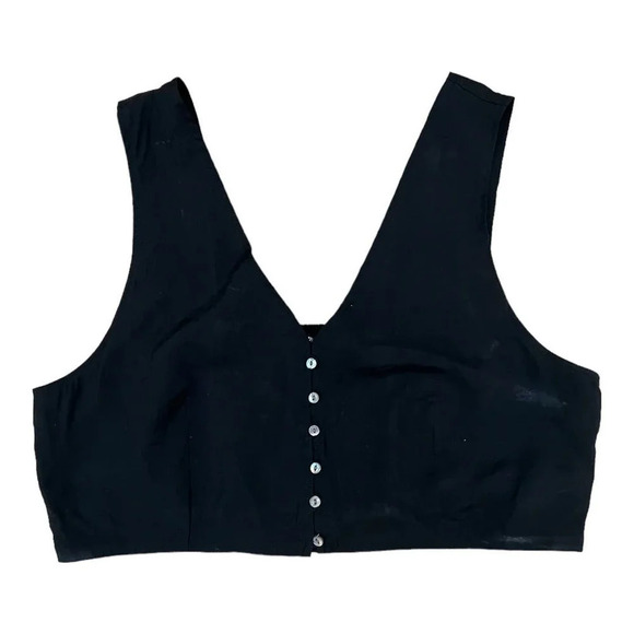 Madewell Softdrape Gwen Crop Vest Top - Picture 3 of 7